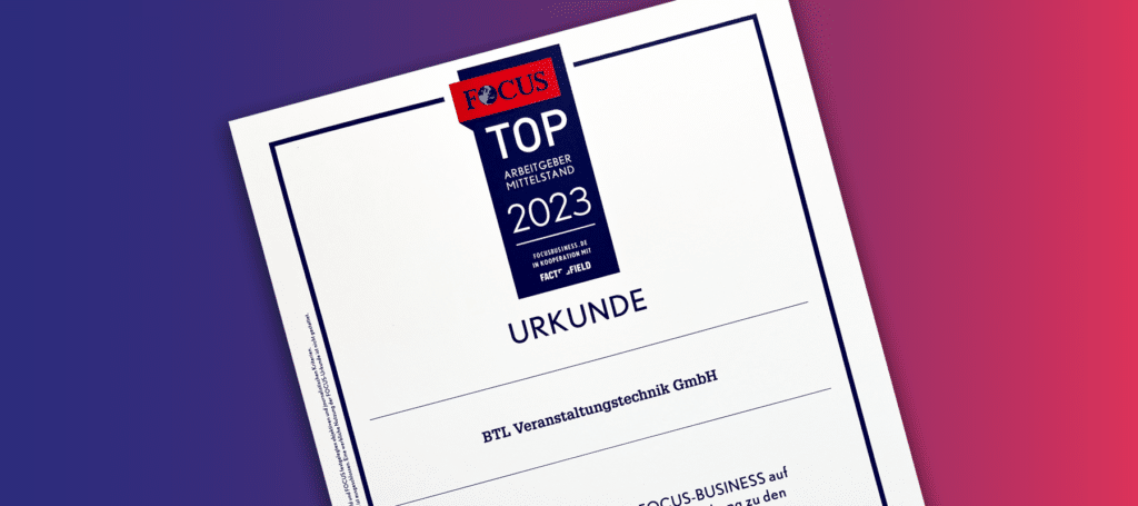 btl x | Focus Top Arbeitgeber Mittelstand